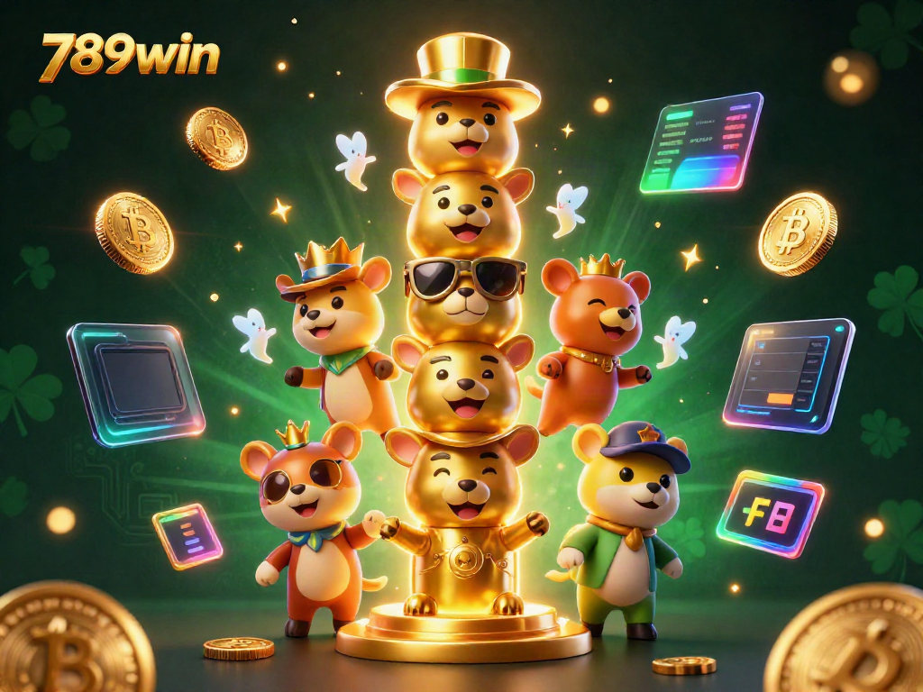 Join the excitement at 789win with lively characters and vibrant casino elements!