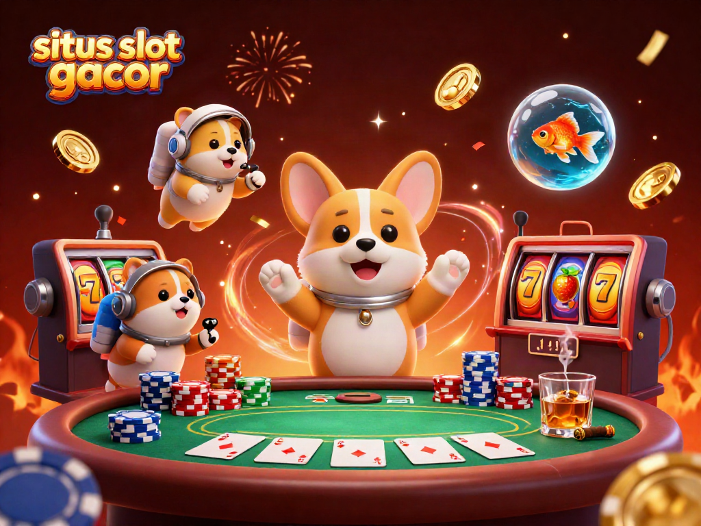 Gambarlah situs slot gacor untuk keberuntungan saat bermain di kasino luar angkasa dengan karakter lucu.