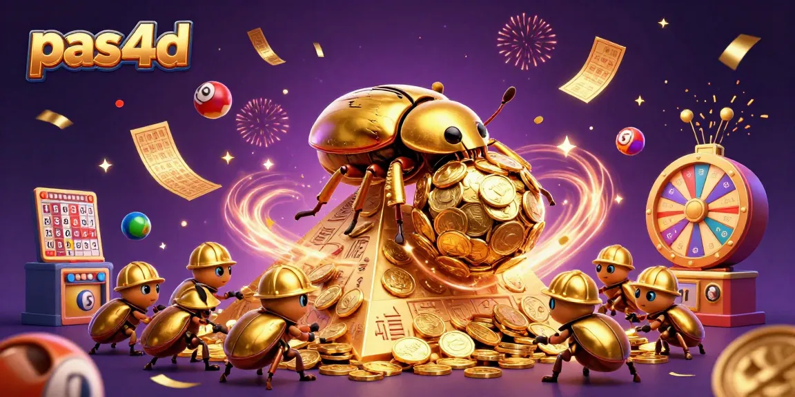 PAS4D menyajikan pengalaman menarik dengan simbol permainan dan bola lotere cerah.