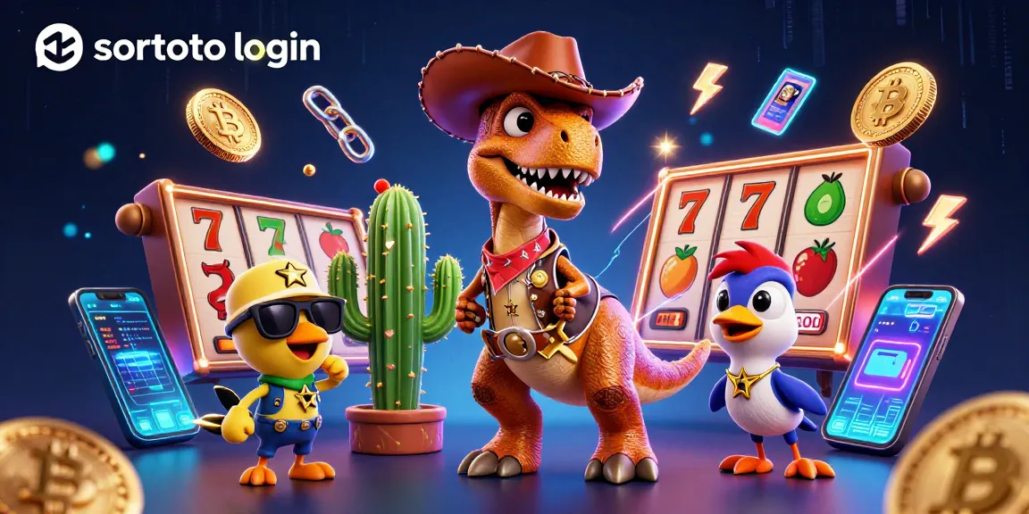 Engage with sortoto login to access slot reels and crypto elements in this vibrant casino scene.