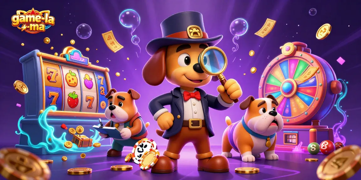 Experience thrilling gameplay at game-la-ma with a detective exploring a golden poker chip clue.