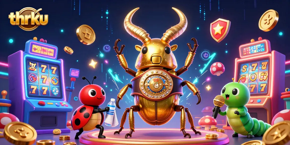 Engage with thrilling gaming visuals on thrku, featuring dynamic characters and vibrant casino elements.