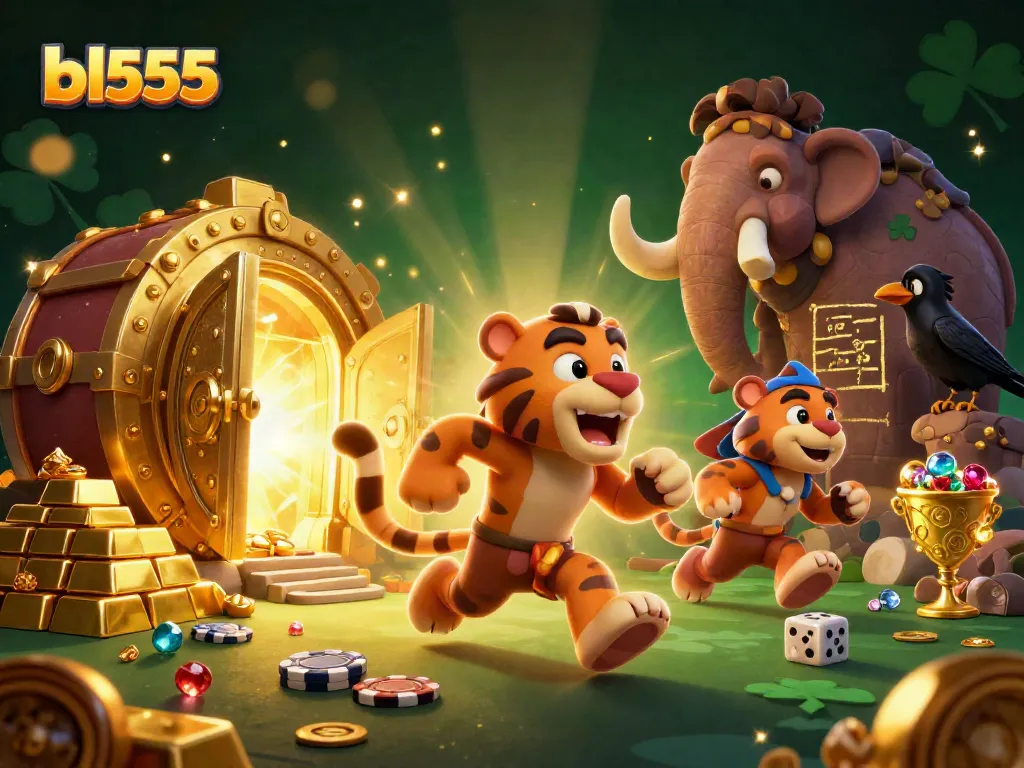 Experience the thrill of the bl555 casino with colorful characters and dynamic gameplay elements in a vibrant setting