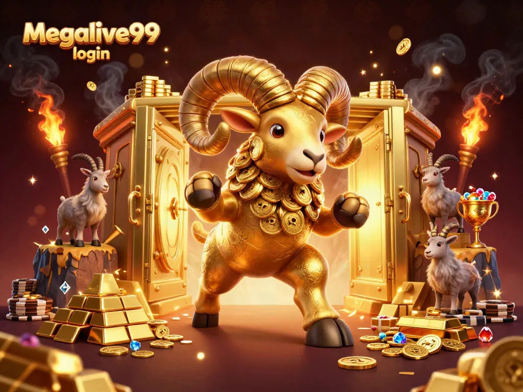 Gambaran Megalive99 login yang menggambarkan skenario kasino dengan elemen menarik dan warna cemerlang