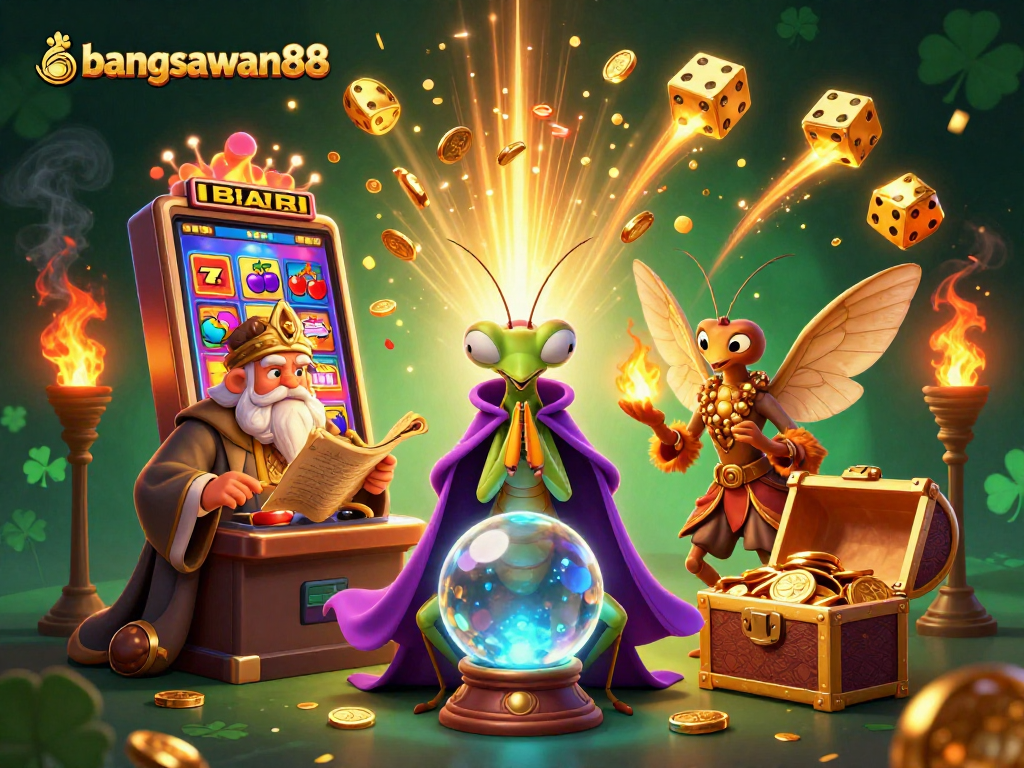 Engage in thrilling fun with bangsawan88 at a vibrant 3D casino featuring a winning slot machine.