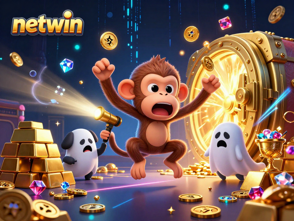 Join the netwin casino experience as the mischievous poltergeist monkey juggles golden treasures!