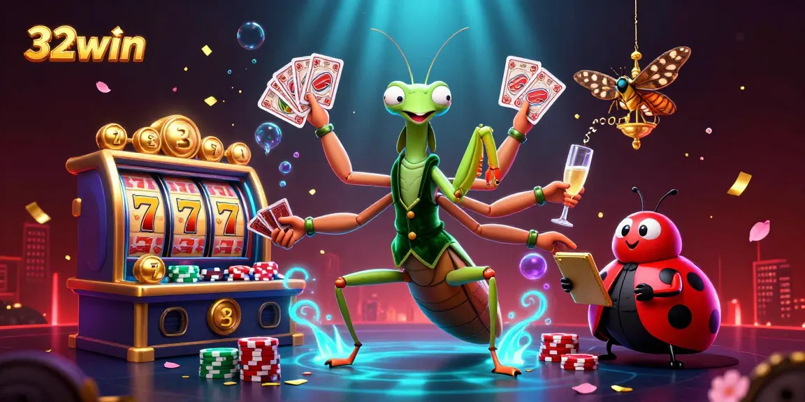 Experience thrilling gameplay at 32win with dynamic casino scenes, jackpot slots, and vibrant characters.