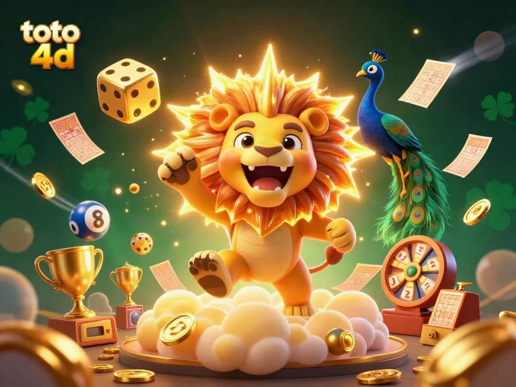 Toto 4D menangkan hadiah menarik dengan permainan angka dalam ilustrasi kasino digital yang memikat.