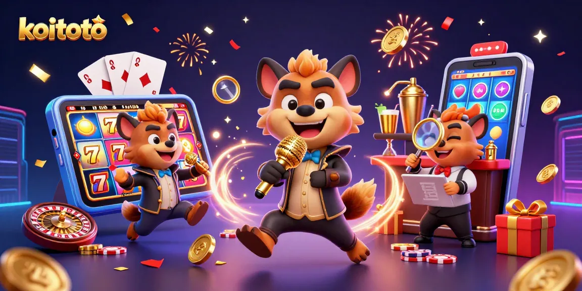 Koitoto menghadirkan aksi seru dengan hyena lucu dalam kasino, memamerkan permainan slot menarik.
