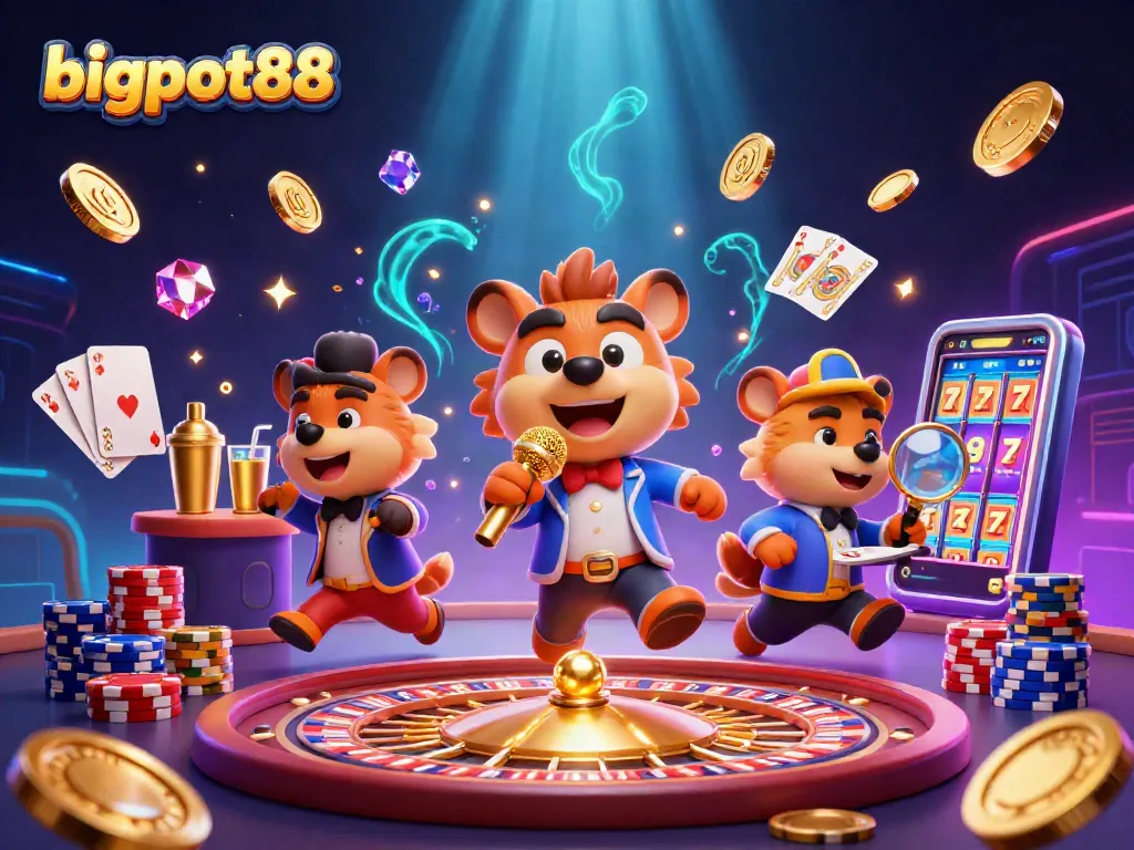 bigpot88 menghibur dengan kasino kartun hyena dalam suasana seru dan lucu
