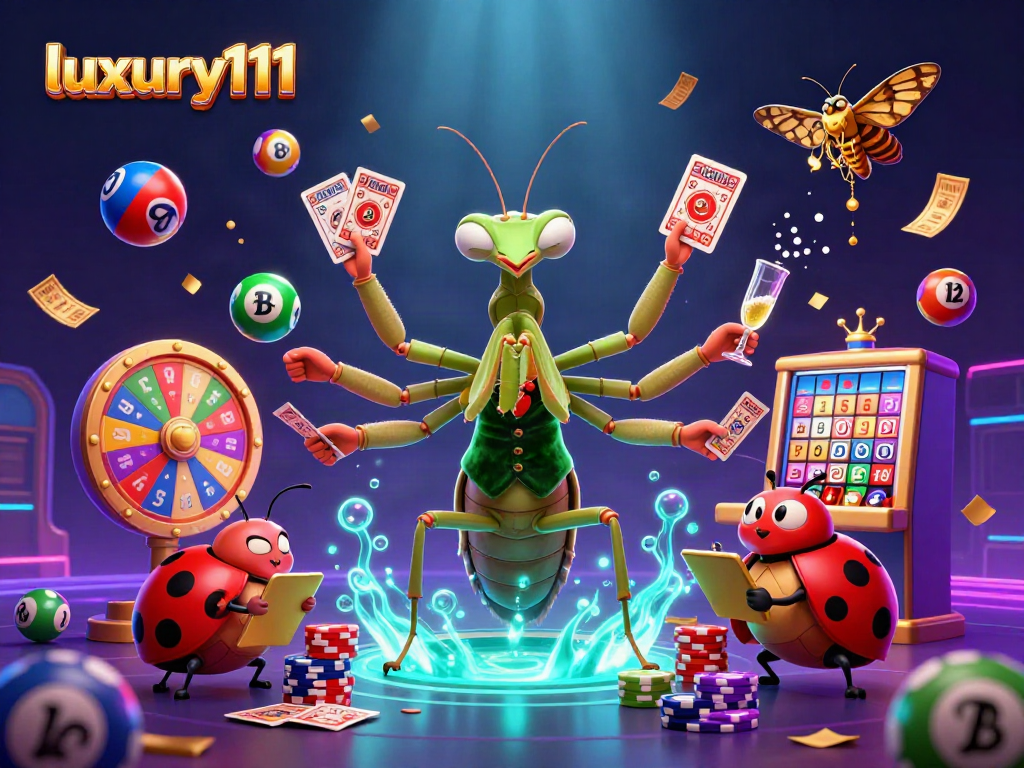 Experience luxury111 with a vibrant 3D casino scene filled with games and energy.