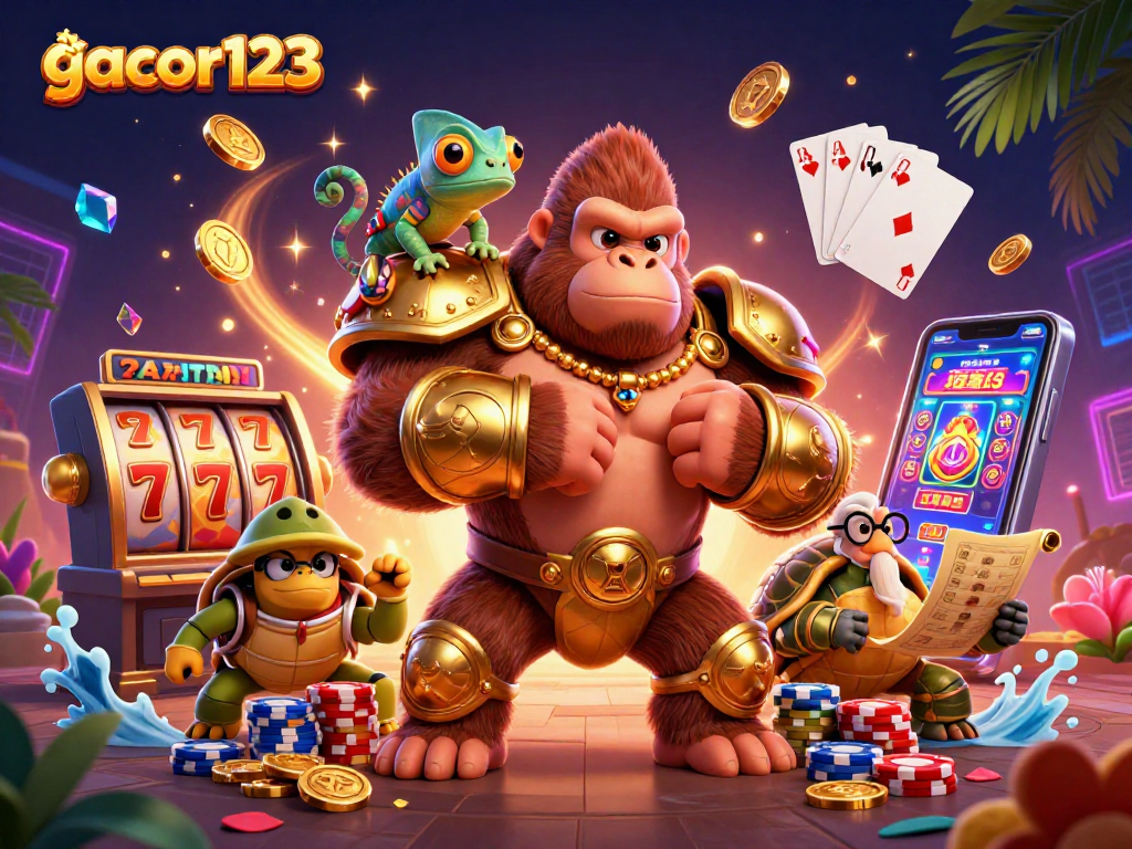 Play exciting games and win with gacor123’s dynamic casino promotions and vibrant characters.