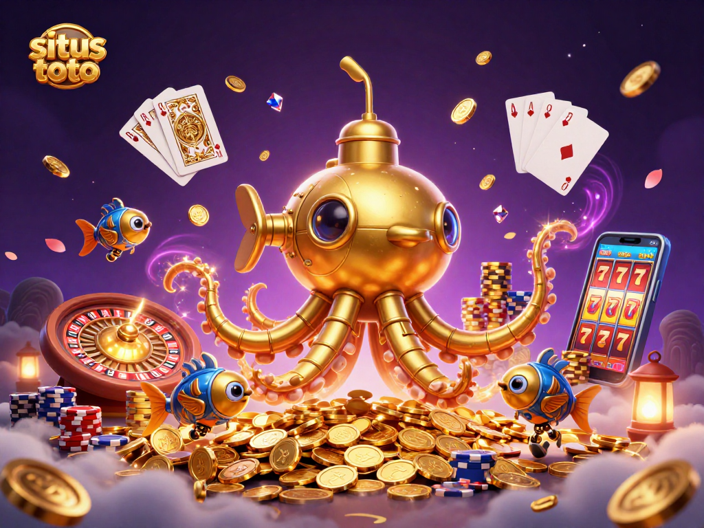 Experience thrilling gameplay at situs toto with vibrant colorful casino elements and exciting gaming atmosphere.