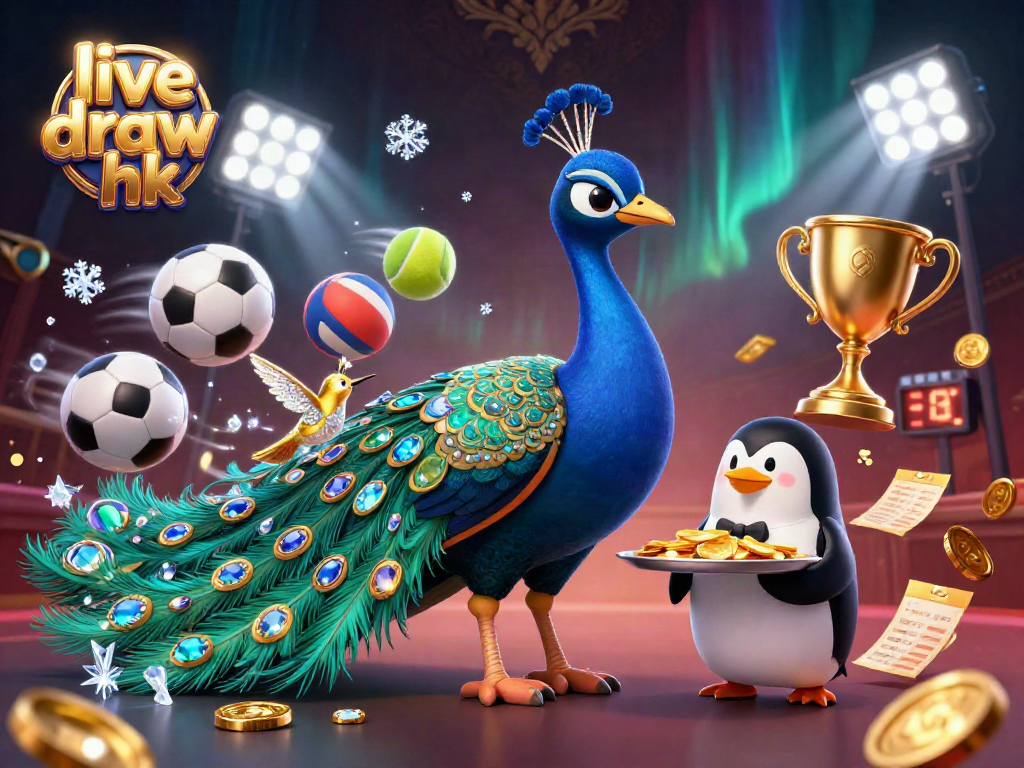 Engage in the live draw hk experience as gemstone-themed characters attract excitement around dynamic sports elements.