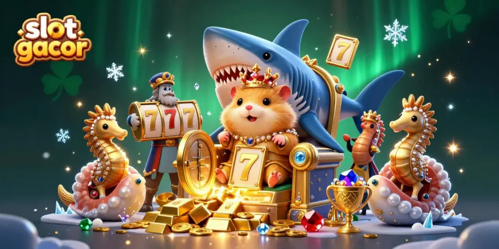 Experience engaging gameplay in the slot gacor realm with vibrant characters and dazzling treasures.