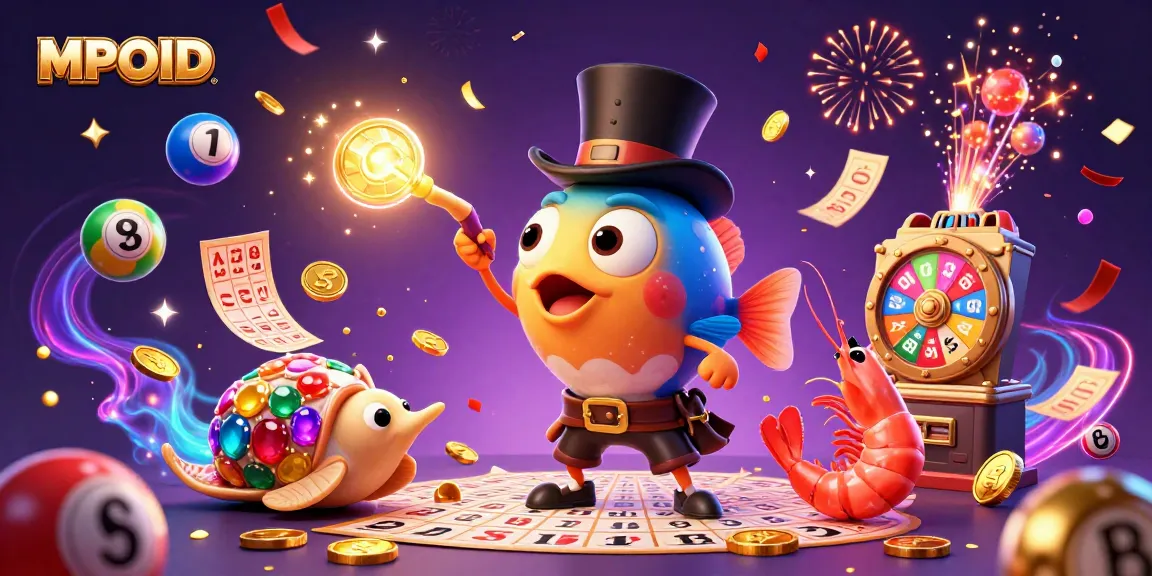 Engage with MPOID through lively bingo-themed adventure featuring colorful lottery balls.