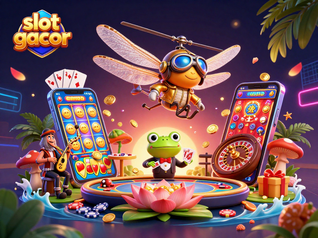 Experience thrilling slot gacor action with vibrant characters and dynamic casino elements.