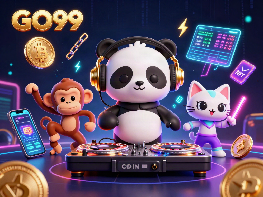 Engage in thrilling gameplay at GO99 with vibrant 3D characters and casino elements.