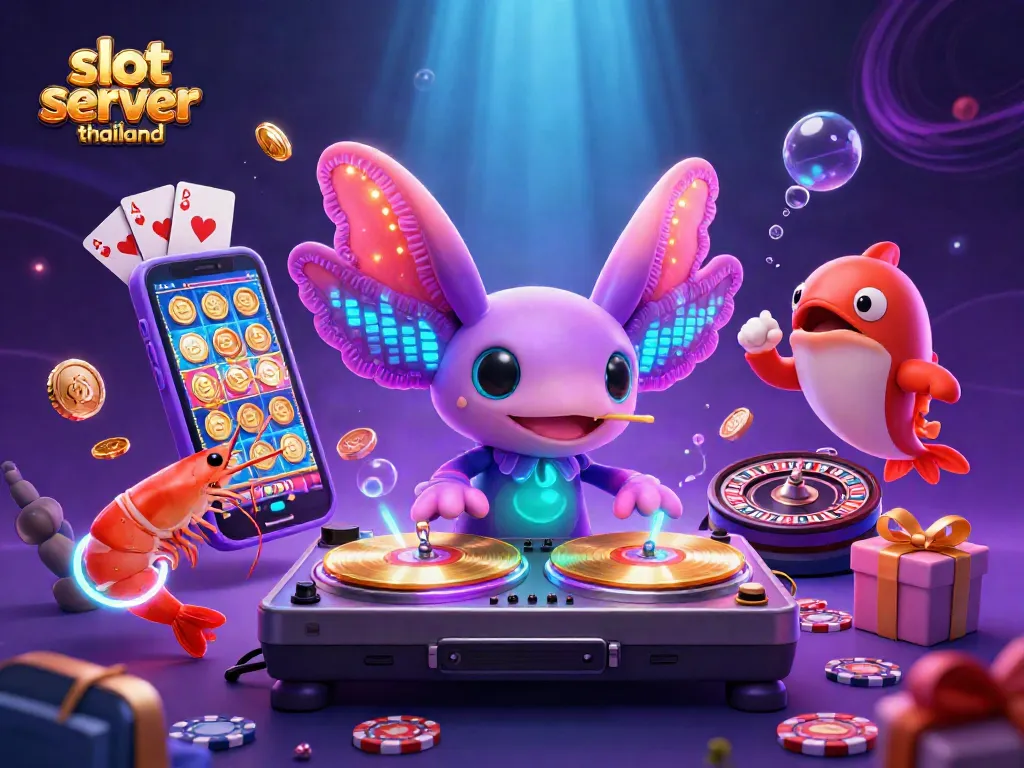 Experience vibrant slot server thailand gaming with dynamic underwater DJ and exciting casino elements.