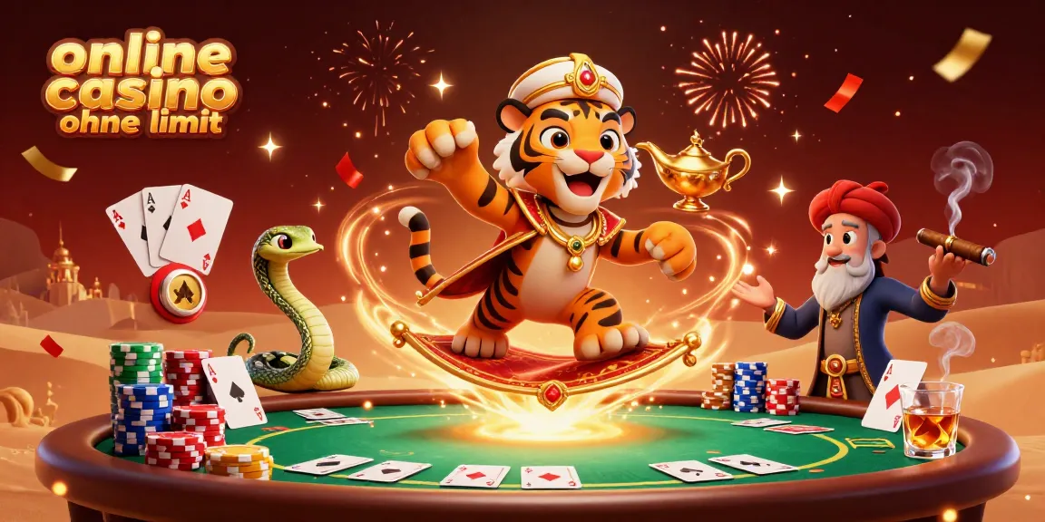Experience the thrill of play at an online casino ohne limit with our vibrant 3D illustration showcasing the excitement of high-stakes gaming.