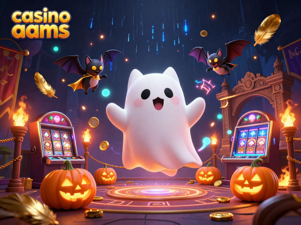 Gioca nei casinò non AAMS con un micio fantasma che fluttua tra slot e jack-o-lanterns luminosi.
