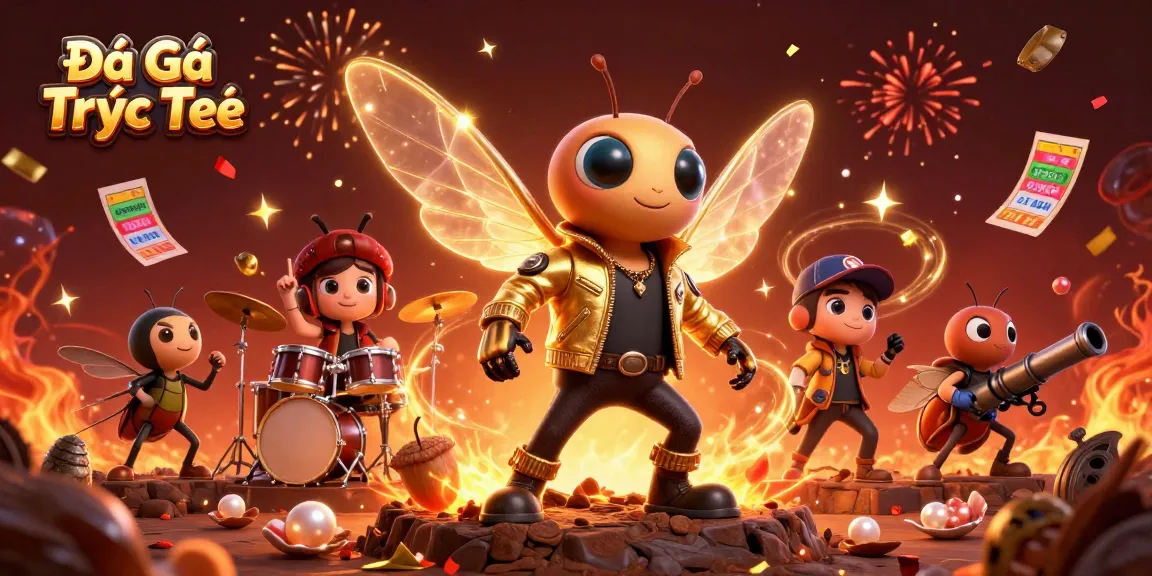 Experience Đá Gà Trực Tiếp with the vibrant rock star battle scene full of energy and gambling excitement.