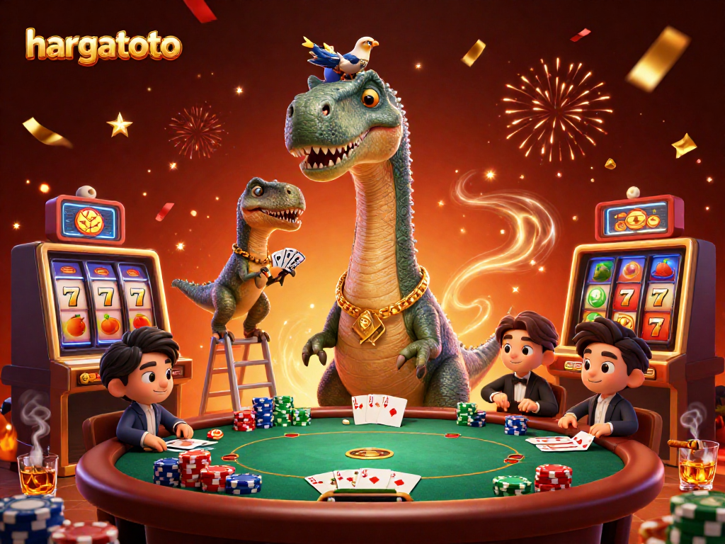 Experience the excitement of hargatoto through vibrant slot reels and dynamic characters in a casino
