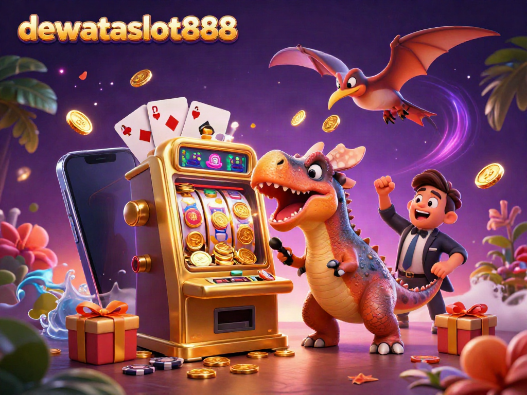 dewataslot888 mendapatkan jackpot dengan dinasaurus lucu di kasino digital