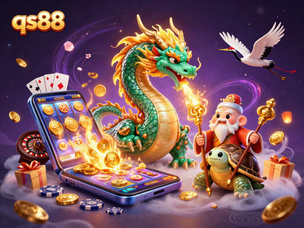 Experience qs88 with a vibrant scene of luck and excitement in an online casino environment.