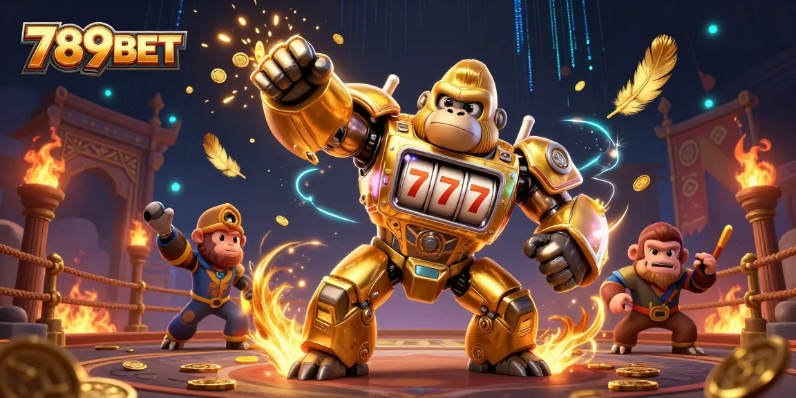 Experience thrilling action at 789BET with a dynamic 3D casino illustration showcasing the excitement of gaming.