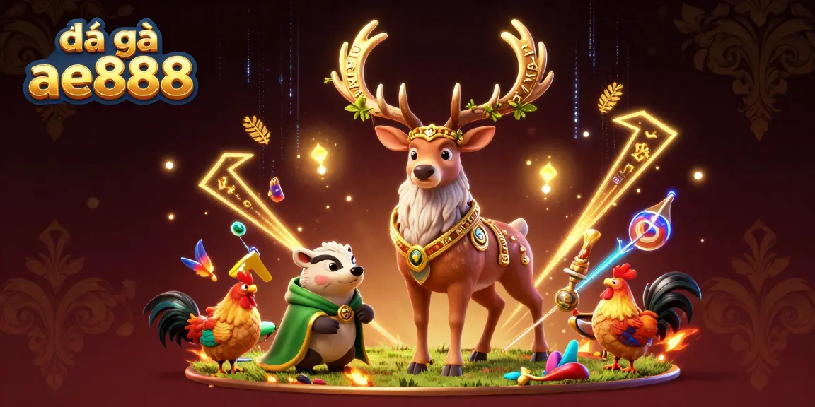 Engage in the vibrant action of đá gà ae888 with animated characters and dynamic betting elements.