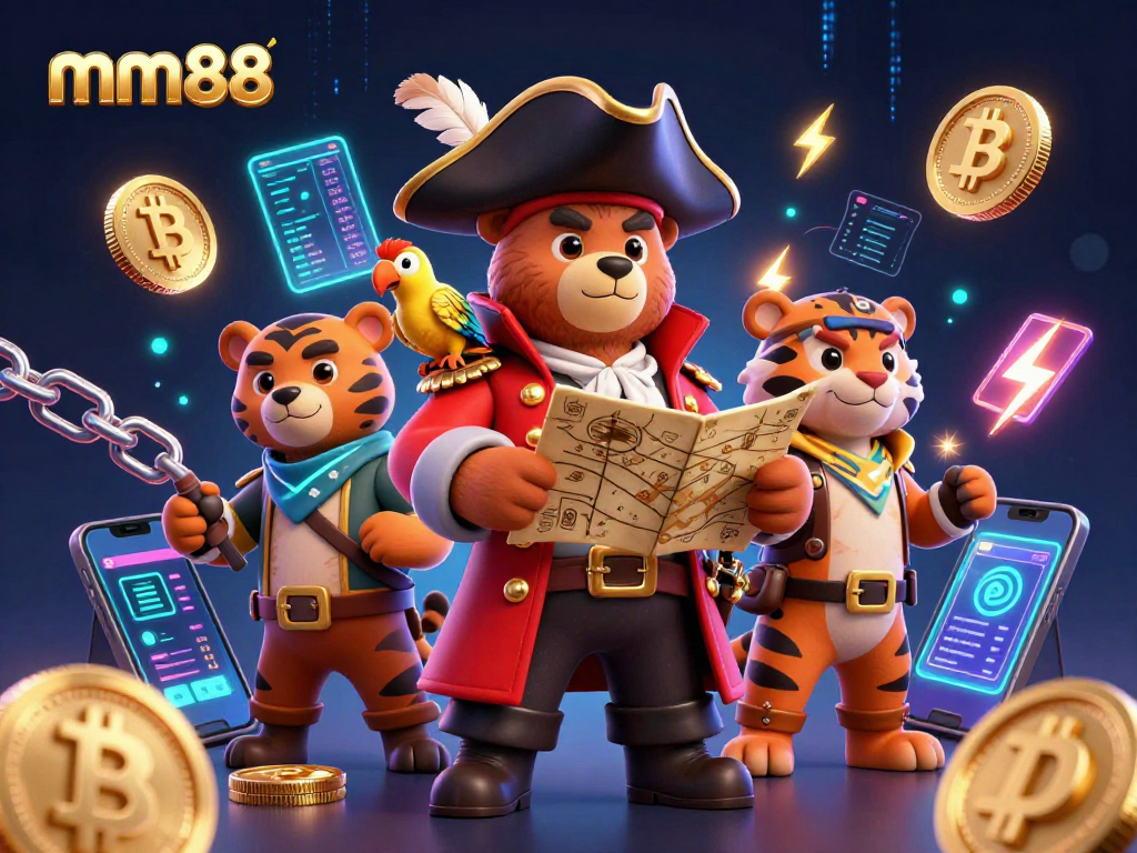 Experience thrilling gameplay at mm88 with animated characters and dynamic casino elements.