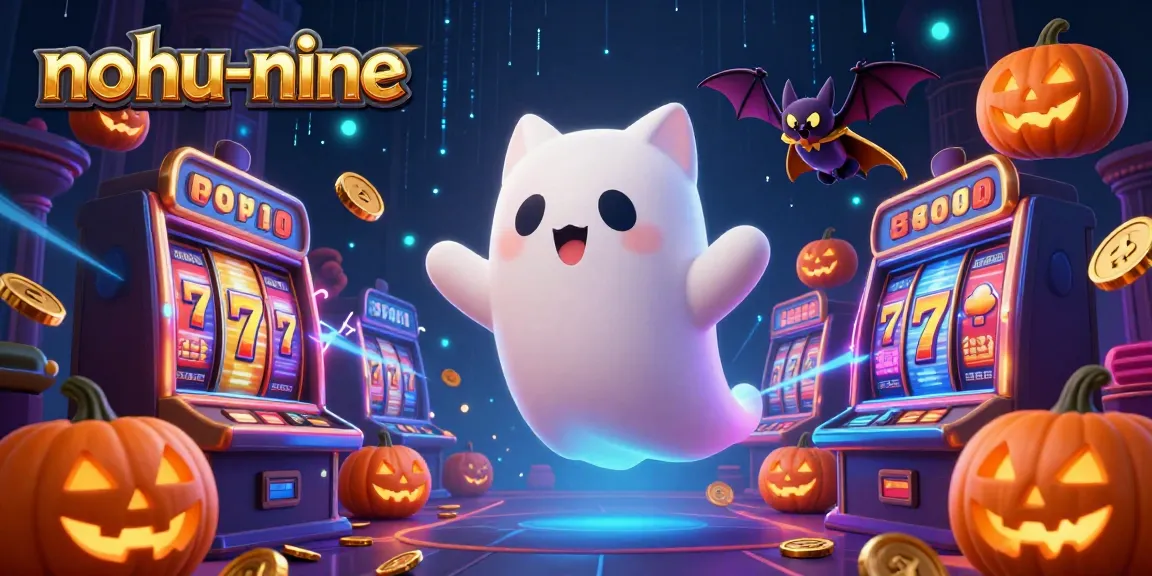 Experience thrilling gameplay at nohu-nine as a ghost cat explores a haunted casino with magical elements.
