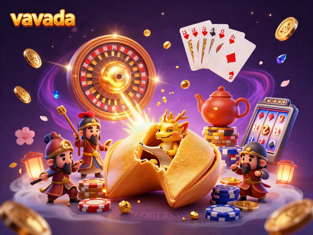Experience electrifying wins at Vavada Casino with a vibrant illustration of exciting game elements.