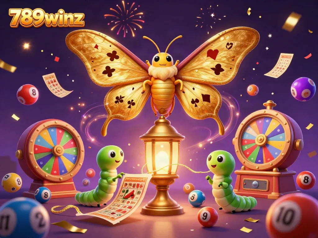 Experience the vibrant casino wonders of 789winz with golden lottery elements and lively animations.