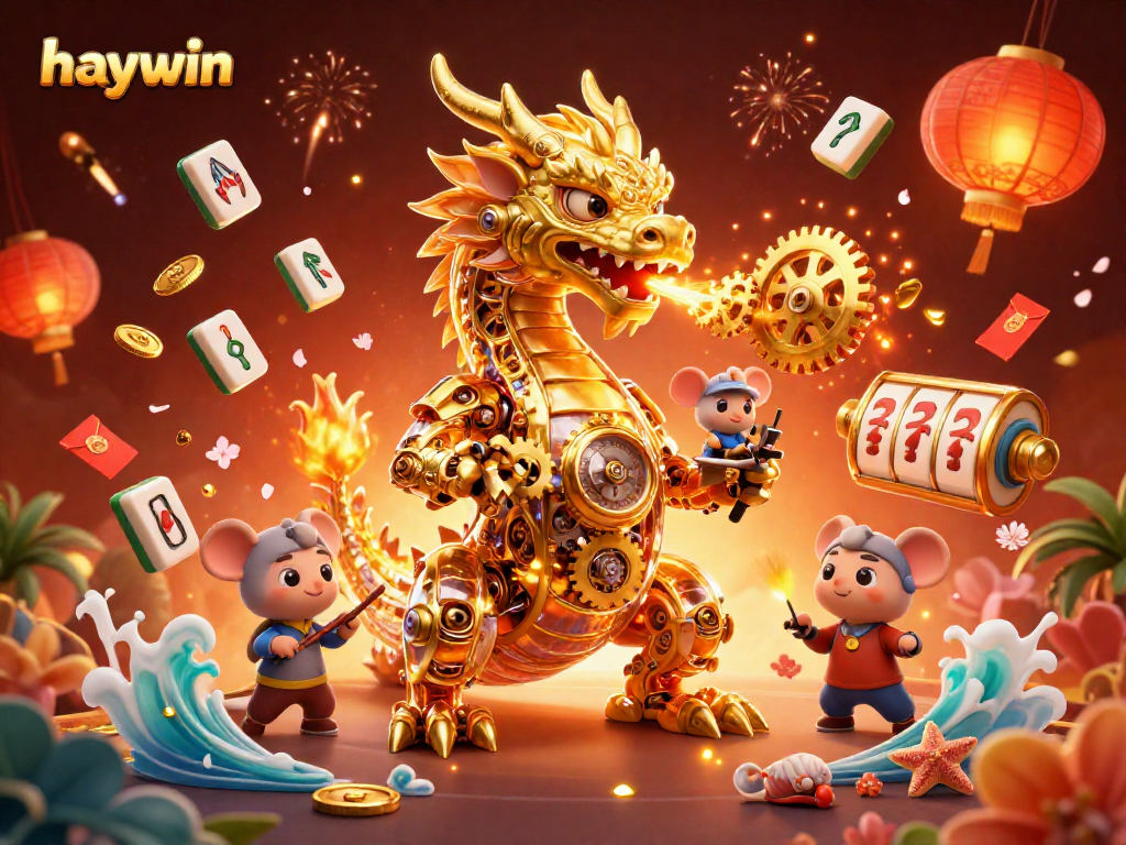 Experience thrilling gameplay at haywin with a magical dragon and exciting casino elements.