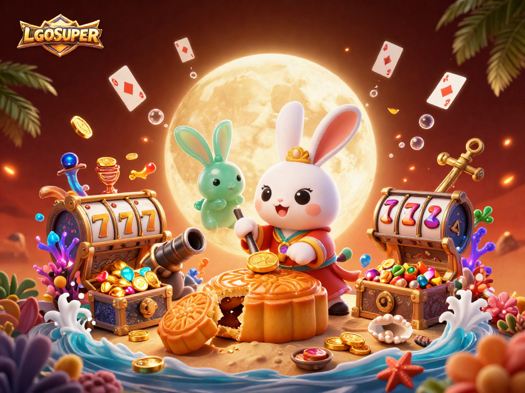 Experience the excitement of LGOSUPER with vibrant casino elements in this captivating illustration.