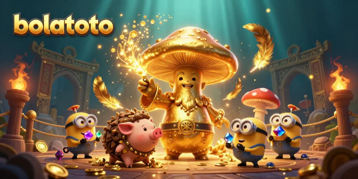 Experience the quest for treasure in bolatoto's magical gaming world, featuring engaging characters and vibrant casino elements.