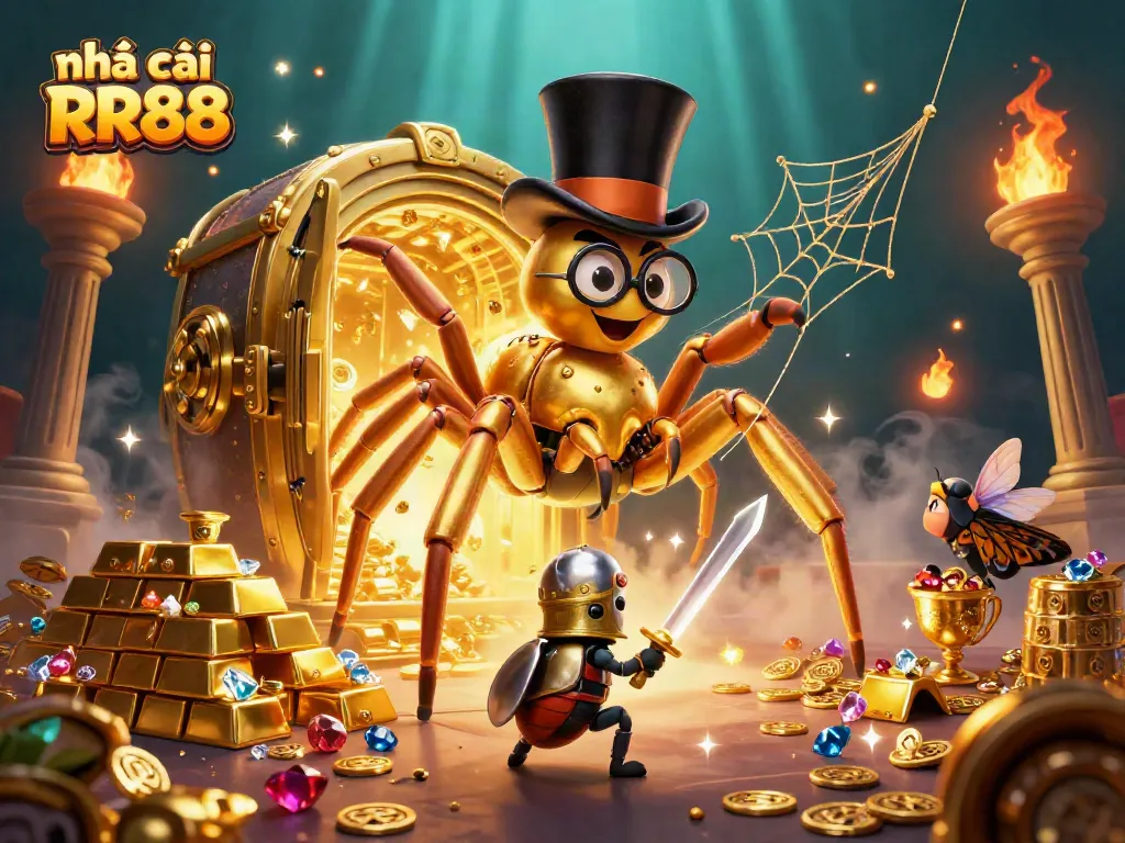 Engage in the vibrant world of nhà cái RR88 with this dynamic casino scene.