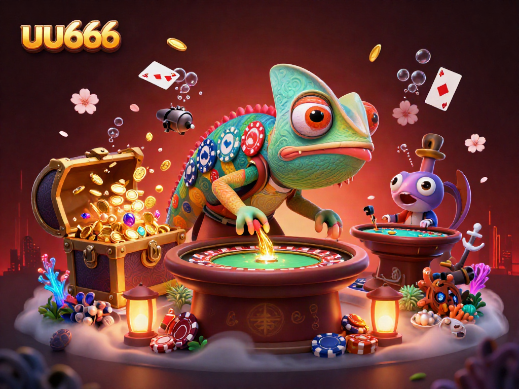 uu666 casino owner chameleon attracts players with enchanting treasures and games