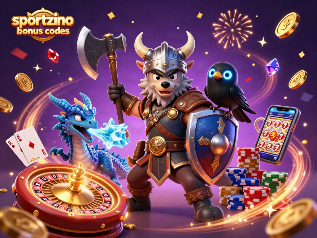 Engage with sportzino bonus codes to win prizes in a vibrant 3D casino adventure.